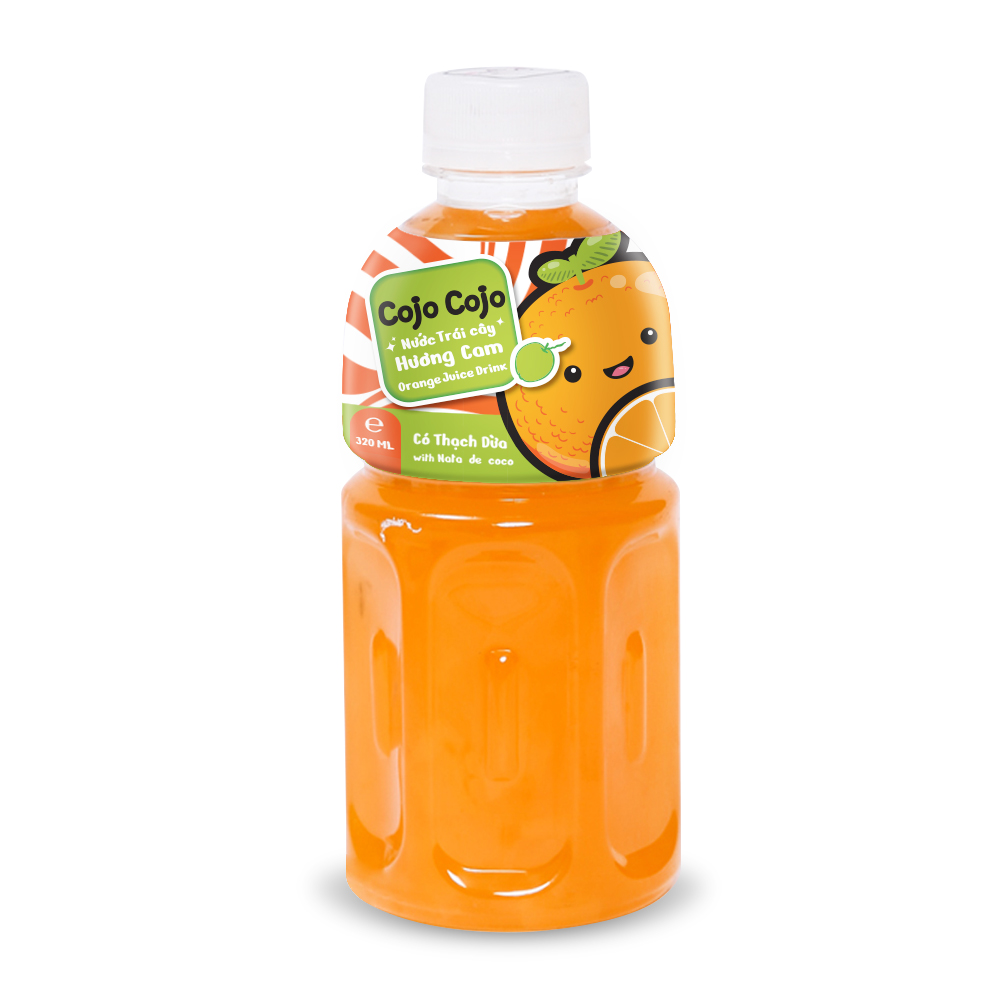 Nước trái cây Cojo Cojo hương cam thạch dừa - 320 ml
